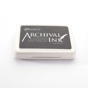 Ranger Archival Ink Stempelkissen Jet Black Schwarz Bild 2