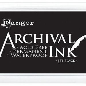 Ranger Archival Ink Stempelkissen Jet Black Schwarz Bild 1