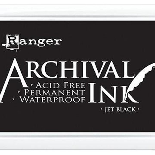 Ranger Archival Ink Stempelkissen - Jet Black · Schwarz