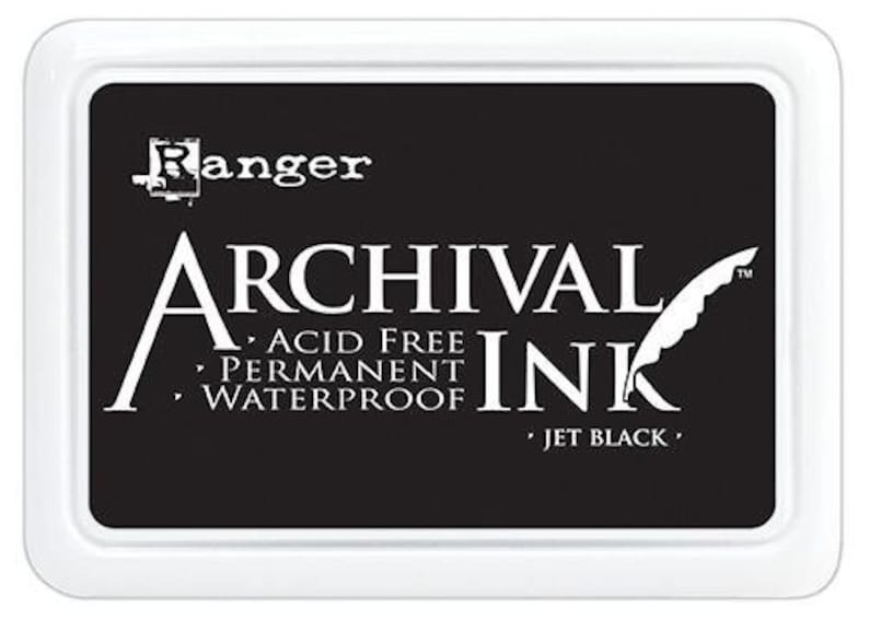 Ranger Archival Ink Stempelkissen Jet Black Schwarz Bild 1