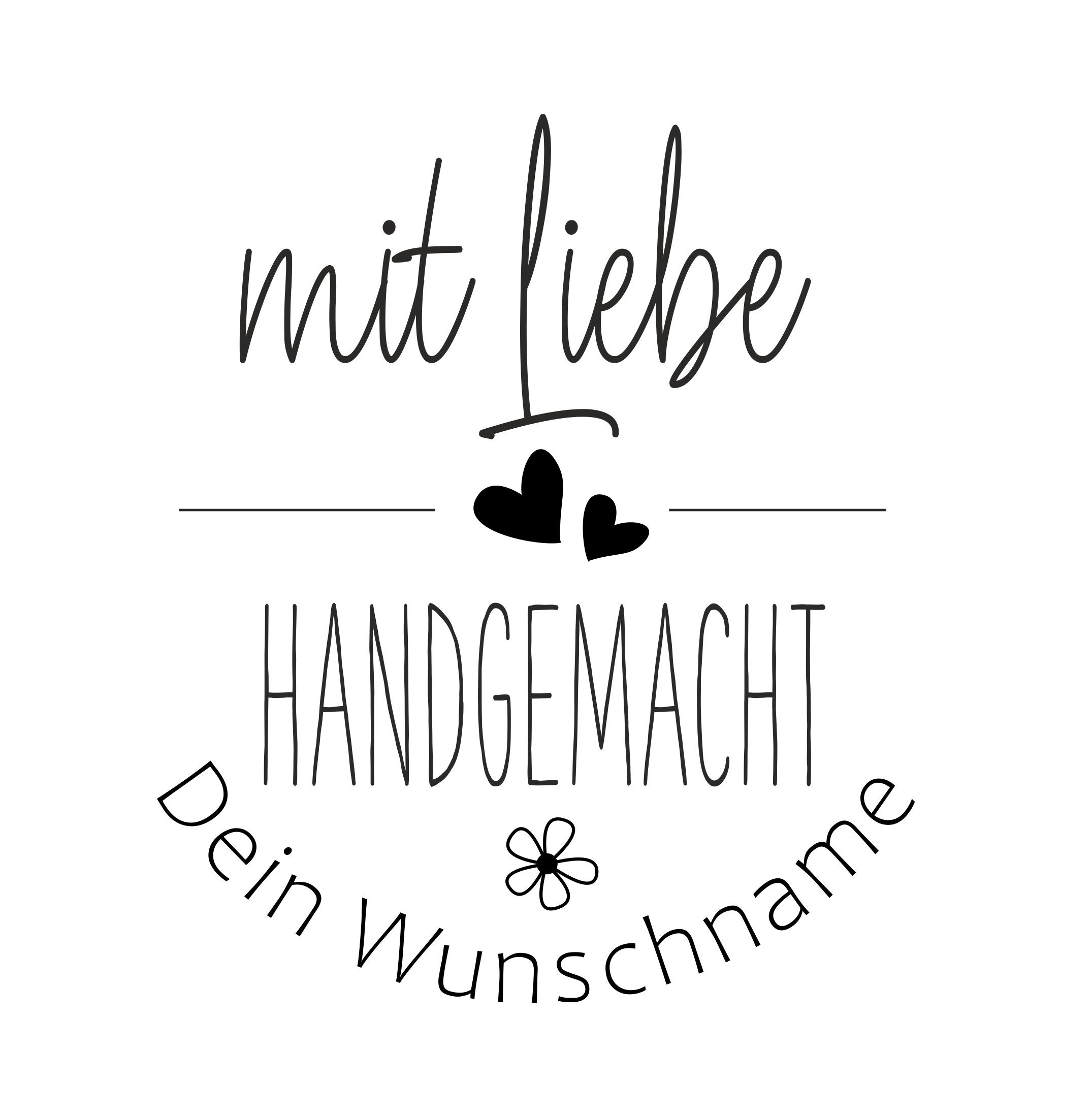 Personalisierter Stempel mit Liebe handgemacht DIY Etsy