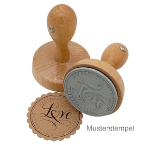 Personalisierter Stempel Handmade DIY Stempel Handmade Ø 30/40mm image 3