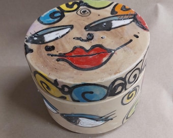 French water butter dish for 250g, ceramic, Chrissy design