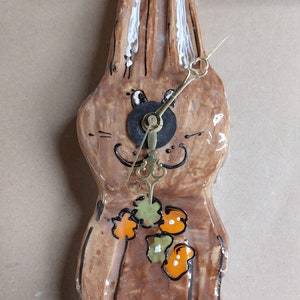Clock for the wall Wall clock unique piece HASE ceramic