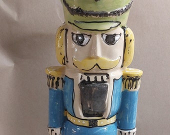 Nutcracker ceramic decorative figure