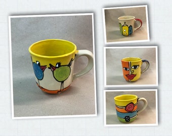 Jumbo cup XL cup tea mug approx. 500 ml Ceramic in many patterns