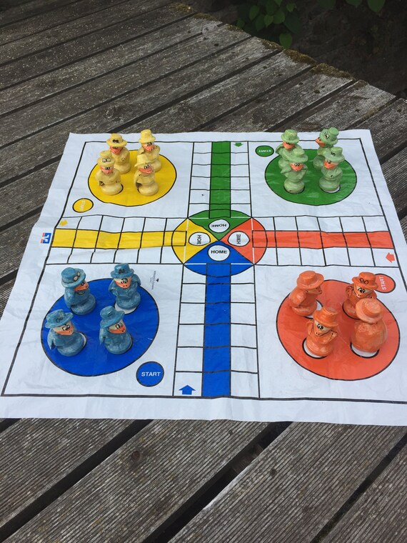 Mensch Argere Dich Nicht Ludo Spiel Mit Raben Aus Keramik Etsy