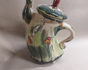 Teapot pot "SCHRÄGE" in the design Wiese Ceramics approx. 1 liter unique