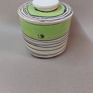 French water butter dish for 250g in blue or green image 4