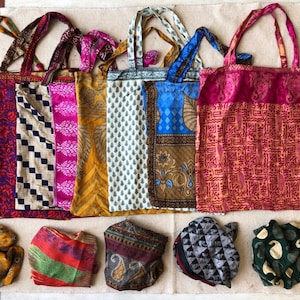 Borsa per imballaggio, borsa con manico in seta, borse regalo con i tuoi prodotti da negozio, borsa per sari, borse per la spesa, borse per il trasporto di vestiti, borse tote Dimensioni - 16x16 pollici