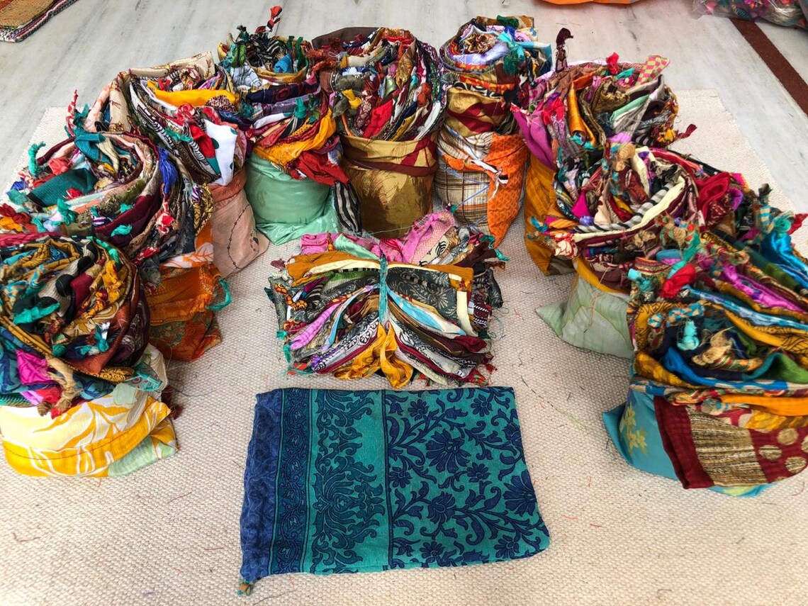 Silk Gift Bags With Your Shop Items Multi Designs Colourful Etsy UK