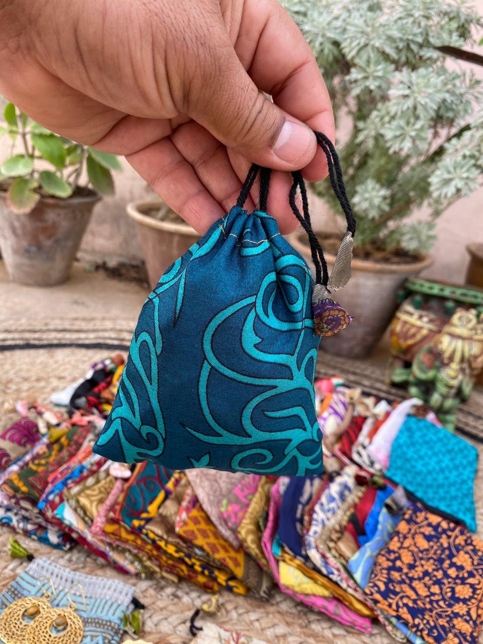 Silk pouches jewellery pouches gems stones pouches gifts Etsy