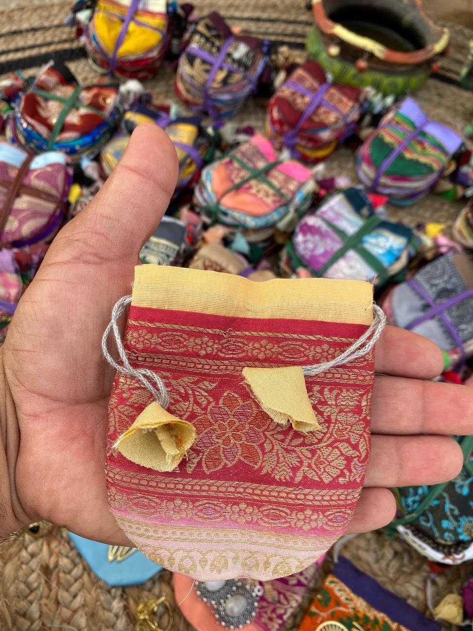 Silk Jewellery Pouch Sari Pouch Gift Pouch Silk Pouch Etsy