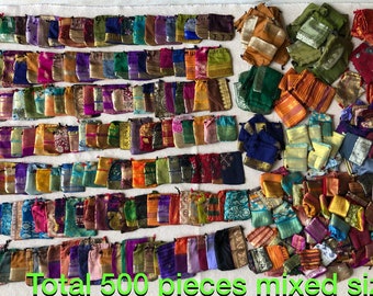 Lot 500 Silk Jewelry Pouches: Assorted Colors, Gems Stones Packing, Gift Small Pouch