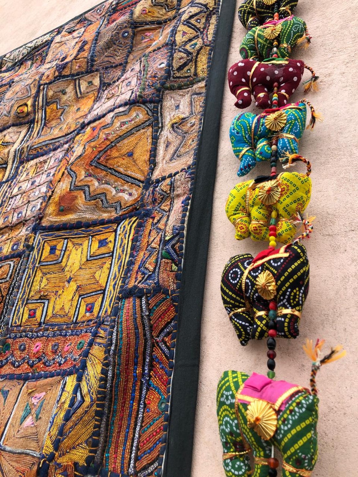 Pakistani Old Jari Work Wall Hanging Pakistani Tapestry Etsy