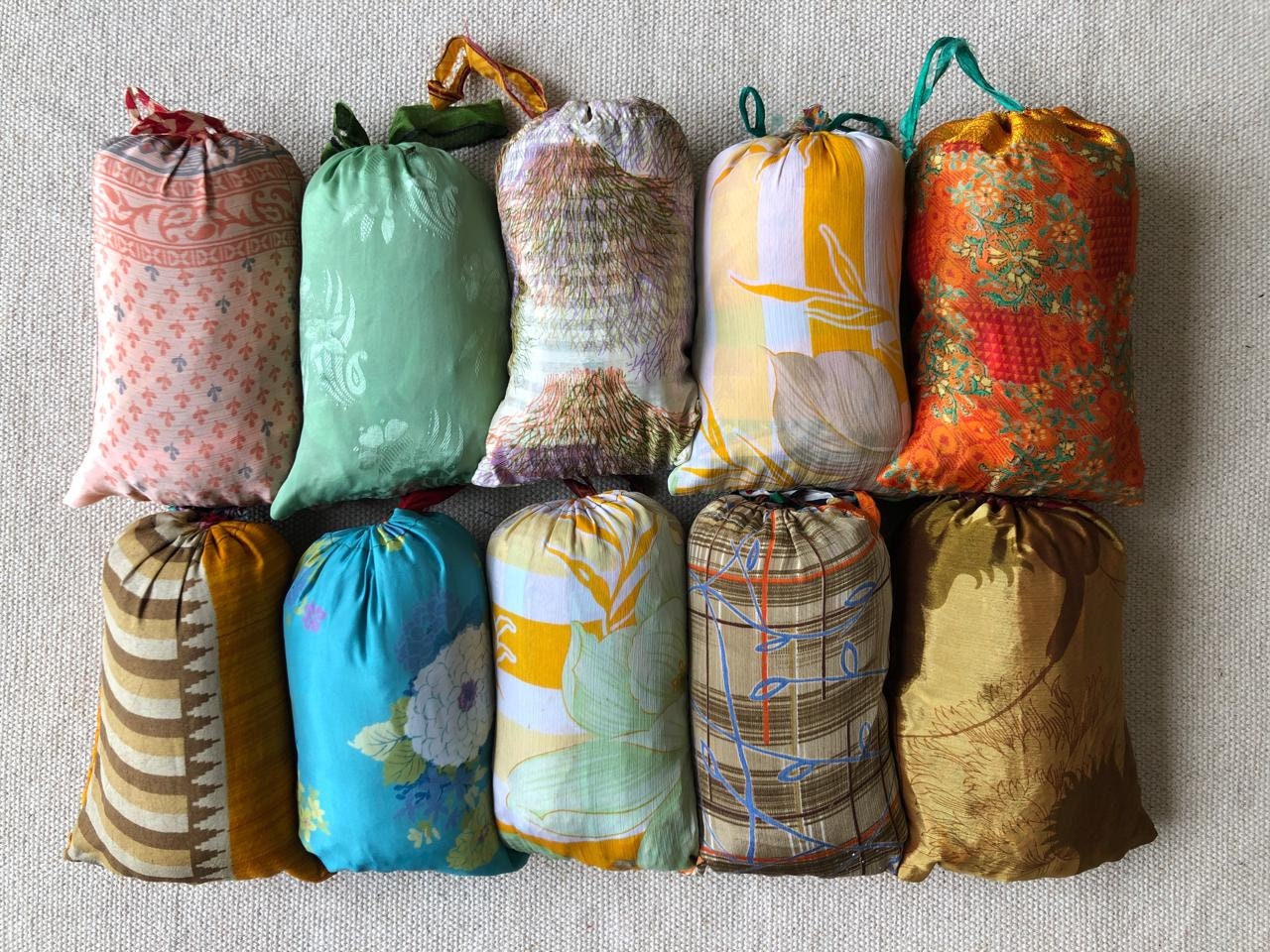 Silk Gift Bags With Your Shop Items Multi Designs Colourful Etsy