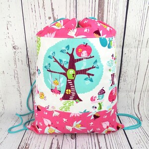 Borsa da palestra, zaino per bambini: simpatici elfi del bosco...