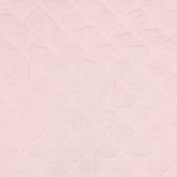 Muslin 22.80 EUR/meter bright pink quilt quilted, fabrics sold by the meter
