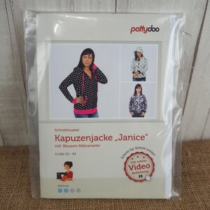 Pattydoo Schnittmuster Kapuzenjacke Janice 32 bis 54, Schnittmuster für Damen Kleidung, Papierschnitt / Papierschnittmuster Bild 2