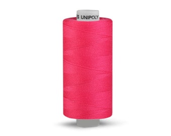Naaigaren 0,004 EUR/meter, gemaakt van polyester, Unipoly, roze, naaimachinegaren