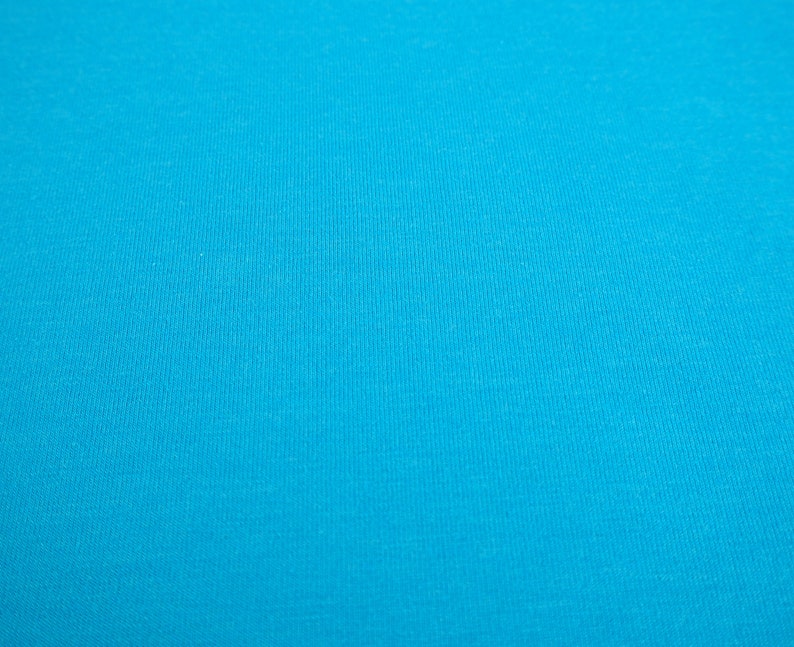 50 cm jersey 11.00 EUR/meter melange turquoise mottled fabric sold by the meter, remaining piece bargain image 1
