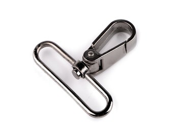 Carabiner hook threading hole 5 cm black