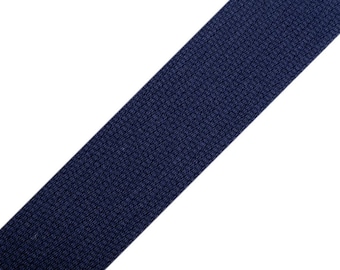 Gurtband 2,00 EUR/m, blau, Baumwolle 30 mm,  Meterware