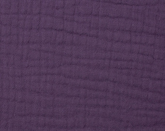 Mousseline 9,60 EUR par mètre Tissu de couche double gaze violet, Jenke Swafing, tissu vendu au mètre