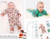 Pattydoo Schnittmuster Babyset Pippa, Schnittmuster für Babys Hose und Jacke Gr. 50 bis 92, Kleidung, Papierschnitt / Papierschnittmuster