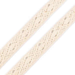 Klöppelspitze 1,00 EUR/m natur beige 1,2 cm breit, Meterware