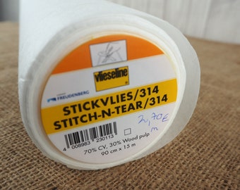 1 Meter Stickvlies 314 Stitch n tear Vlieseline Meterware