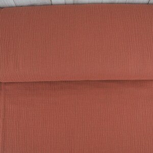 Muslin 10.80 EUR/meter Double Gauze diaper fabric lobster, fabric sold by the meter 50 cm
