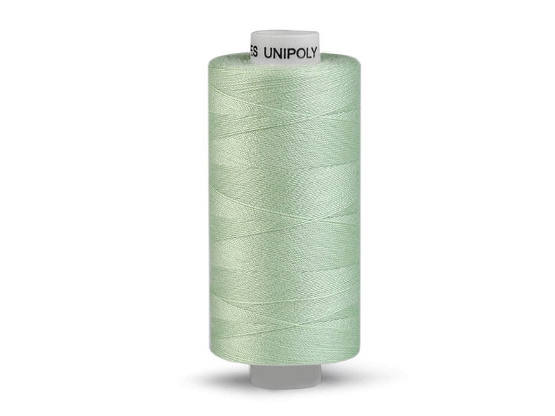 Sewing thread 0.004 EUR/meter made of polyester, Unipoly, pastel mint, sewing machine thread image 1