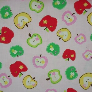 45 cm cotton 7.00 EUR/meter Swafing apples Wendelin pink, fabric sold by the meter bargain remaining piece image 3