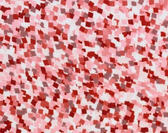 1 m viscose fabric 5.30 EUR/meter blouse fabric, Swafing, mosaic red apricot, softly draping flowing women's fabric