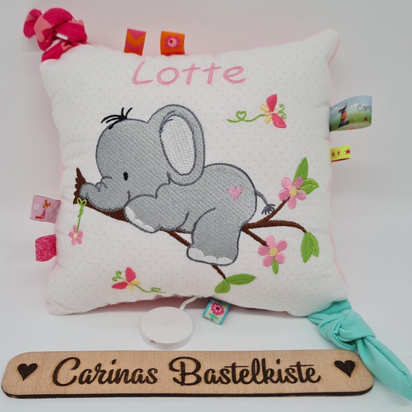 Boite à musique,boite à musique éléphant,boite à musique bébé,boite à musique avec mélodie désirée,coussin personnalisé,cadeau naissance,éléphant