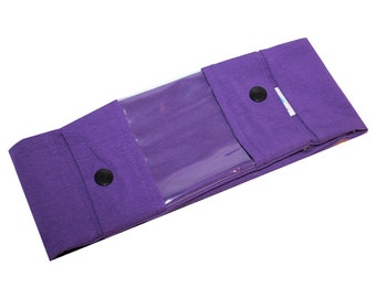 Jersey pump bag, plain purple