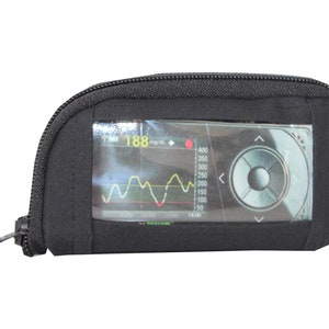 Pumpentasche, Schutzhülle, Sensor, Insulinpumpe, Pumpentaschen, Sichtfenster, schwarz, Diabetes Typ1