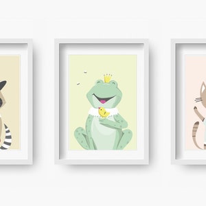 Mr. Frog Nursery print, Nursery Decor, Kids Room Decor, Children Wall Art, Nursery Girls, Nursery Boys image 2