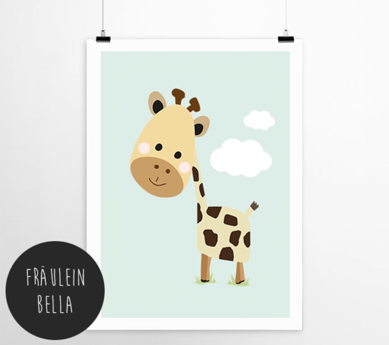 Miss Bella Nursery print, Nursery Decor, Kids Room Decor, Children Wall Art, Nursery Girls, Nursery Boys zdjęcie 4