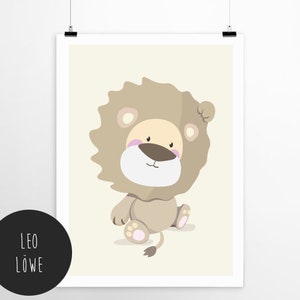 Images Chambre denfant Affiche Leo Lion image 4