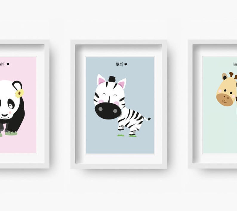 Norbert Zebra Nursery print, Nursery Decor, Kids Room Decor, Children Wall Art, Nursery Girls, Nursery Boys image 3