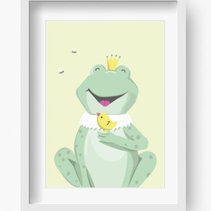 Mr. Frog Nursery print, Nursery Decor, Kids Room Decor, Children Wall Art, Nursery Girls, Nursery Boys image 3