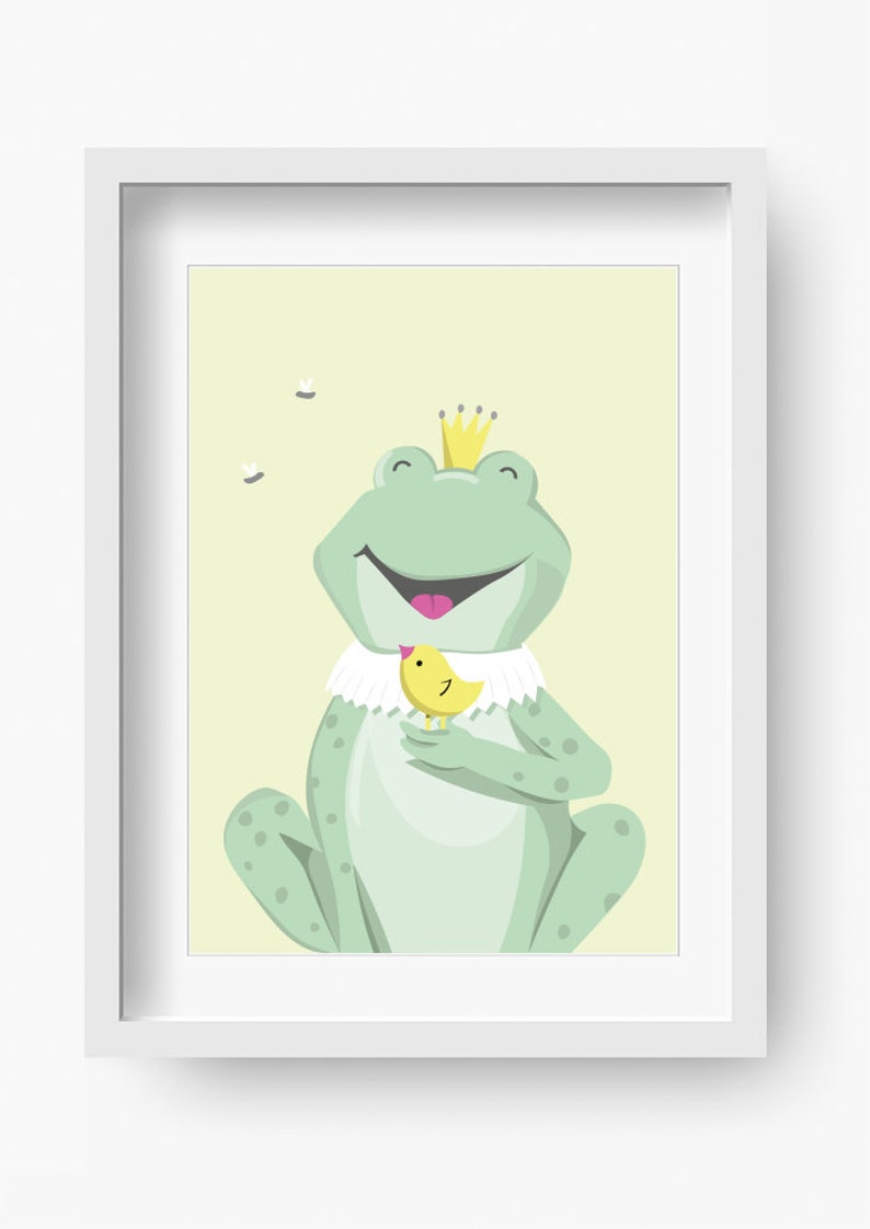 Mr. Frog Nursery print, Nursery Decor, Kids Room Decor, Children Wall Art, Nursery Girls, Nursery Boys image 3