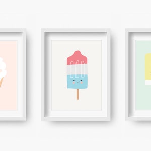 Rocket ice cream Nursery print, Nursery Decor, Kids Room Decor, Children Wall Art, Nursery Girls, Nursery Boys image 2