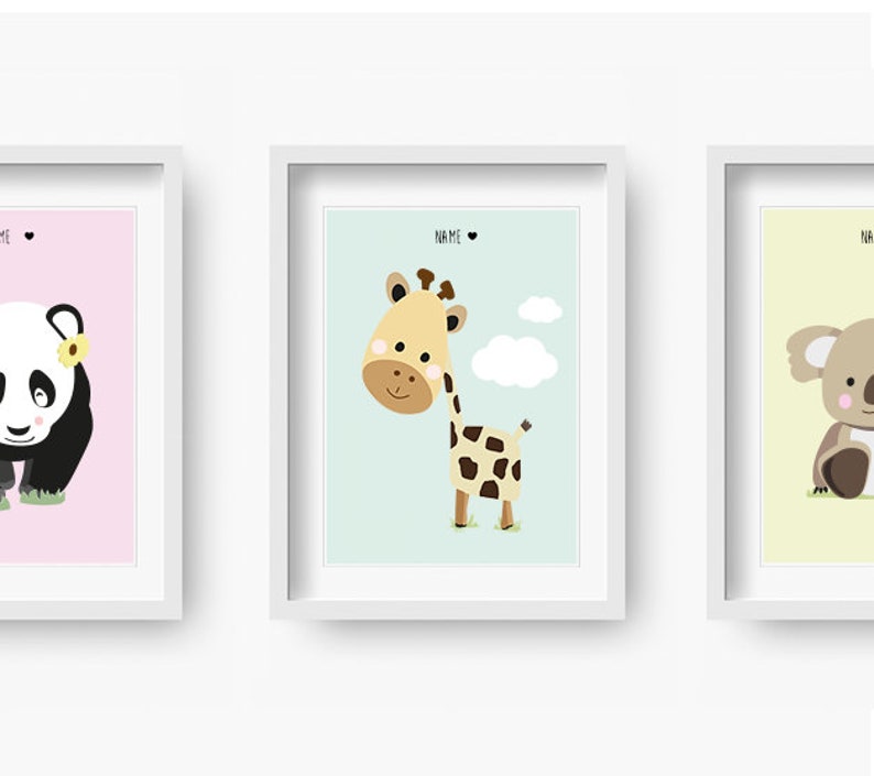 Miss Bella Nursery print, Nursery Decor, Kids Room Decor, Children Wall Art, Nursery Girls, Nursery Boys zdjęcie 3