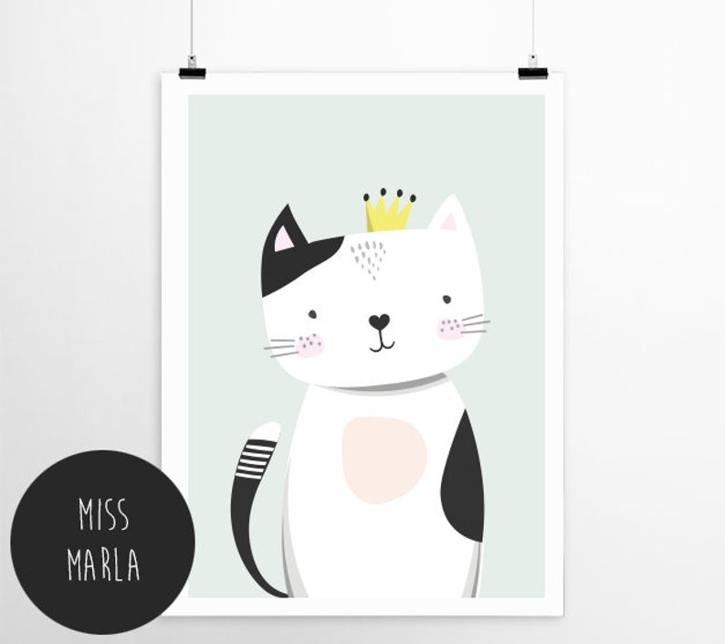 Miss Marla Nursery print, Nursery Decor, Kids Room Decor, Children Wall Art, Nursery Girls, Nursery Boys image 4