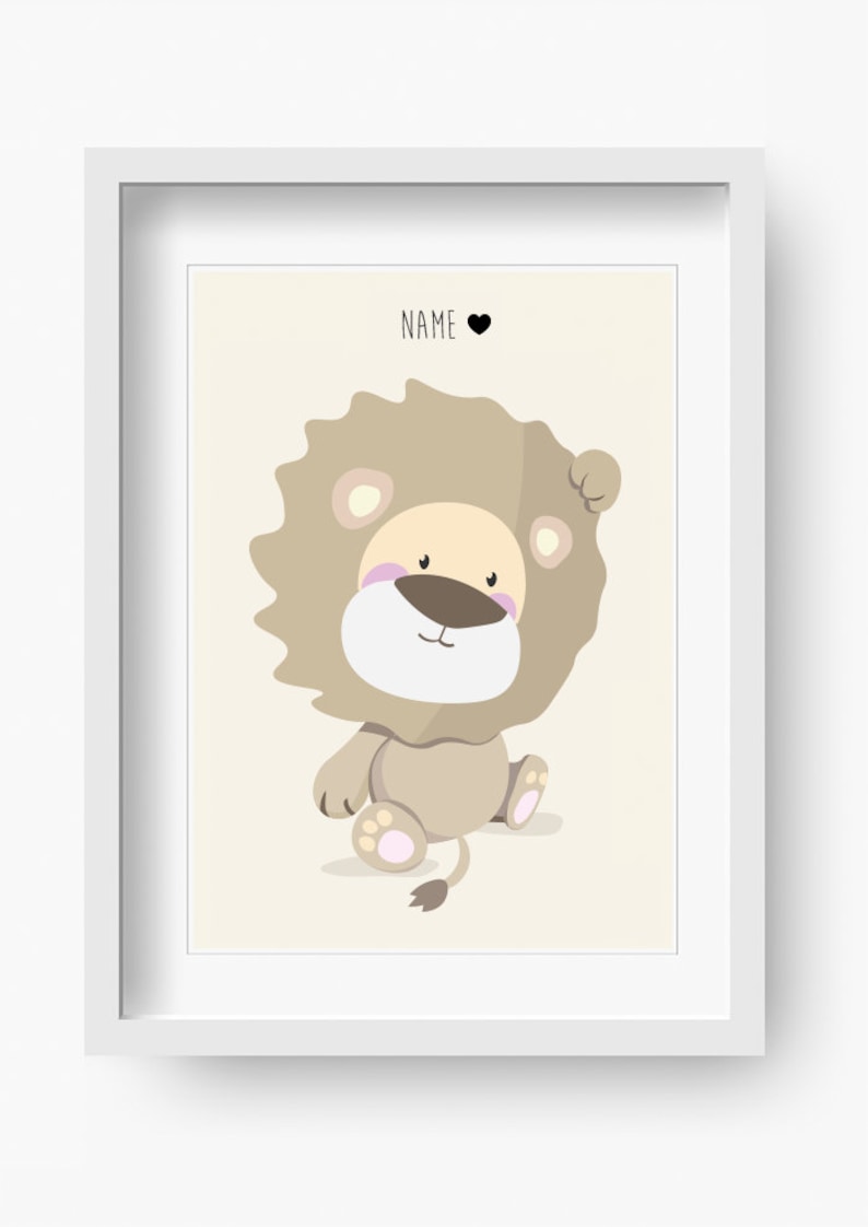 Images Chambre denfant Affiche Leo Lion image 2