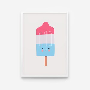 Rocket ice cream Nursery print, Nursery Decor, Kids Room Decor, Children Wall Art, Nursery Girls, Nursery Boys image 1