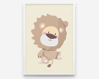 Images Chambre d’enfant Affiche Leo Lion